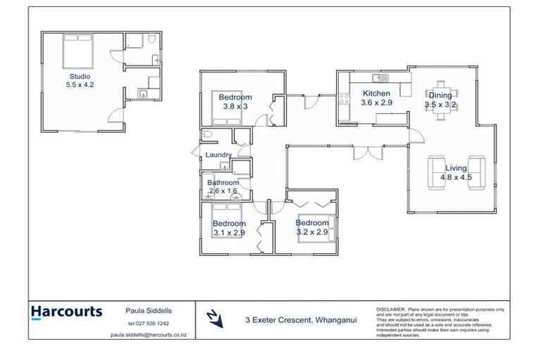 Photo of property in 3 Exeter Crescent, Springvale, Whanganui, 4501