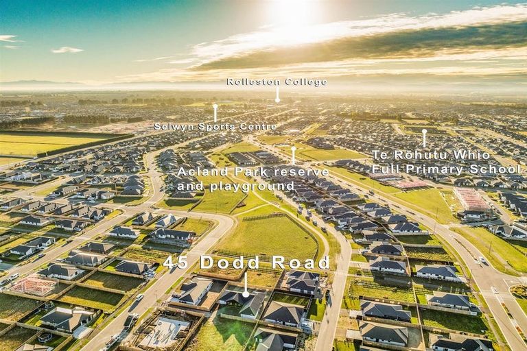 Photo of property in 45 Dodd Road, Rolleston, 7615