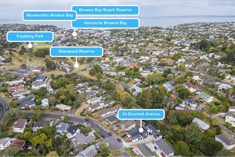 Photo of property in 24c Scarlock Avenue, Browns Bay, Auckland, 0630