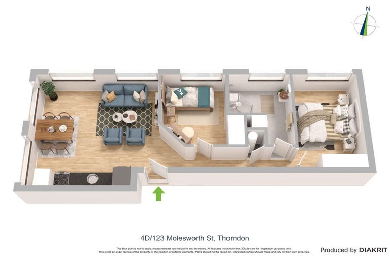 Photo of property in 4d/123 Molesworth Street, Thorndon, Wellington, 6011