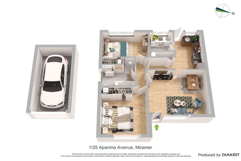 Photo of property in 25f1 Aparima Avenue, Miramar, Wellington, 6022