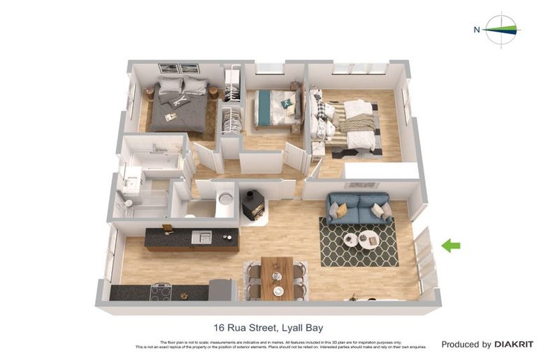 Photo of property in 16 Rua Street, Lyall Bay, Wellington, 6022