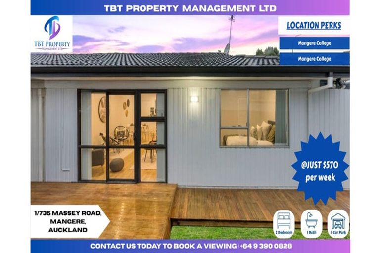 Photo of property in 1/735 Massey Road, Mangere, Auckland, 2022