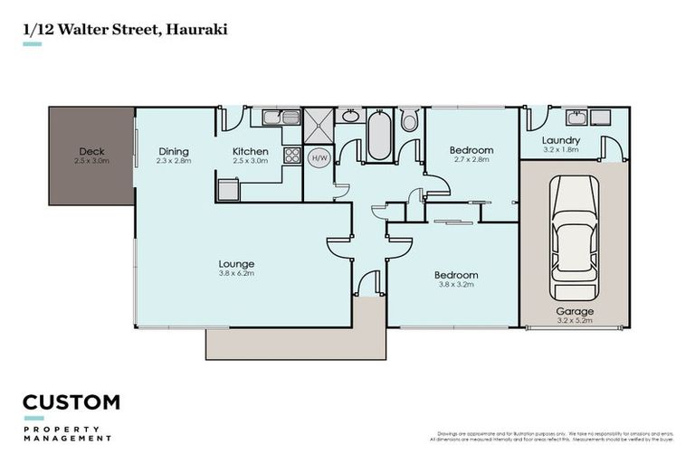 Photo of property in 2/12 Walter Street, Hauraki, Auckland, 0622