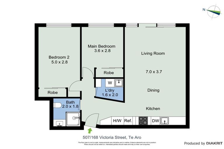 Photo of property in Vsp South, 507/168u Victoria Street, Te Aro, Wellington, 6011
