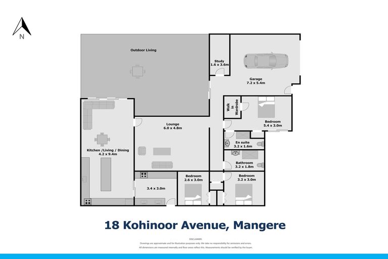 Photo of property in 18 Kohinoor Avenue, Mangere, Auckland, 2022