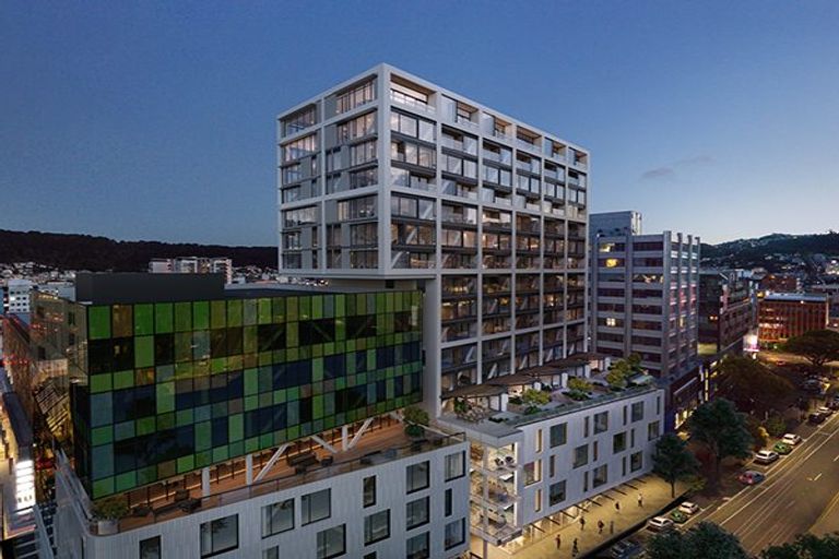 Photo of property in Victoria Lane Apartments, 1404/161 Victoria Street, Te Aro, Wellington, 6011