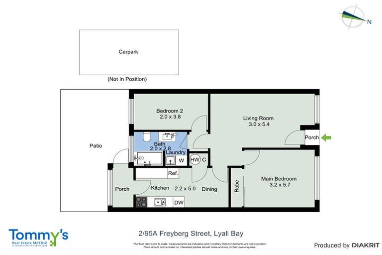 Photo of property in 2/95a Freyberg Street, Lyall Bay, Wellington, 6022