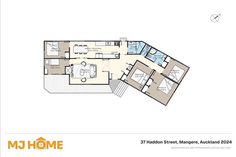 Photo of property in 37 Haddon Street, Mangere East, Auckland, 2024