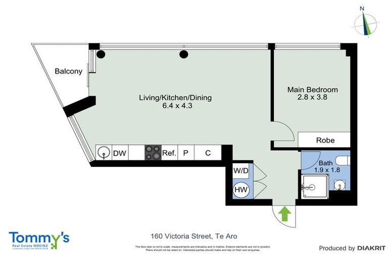 Photo of property in Pinnacle Apartments, E606/160 Victoria Street, Te Aro, Wellington, 6011