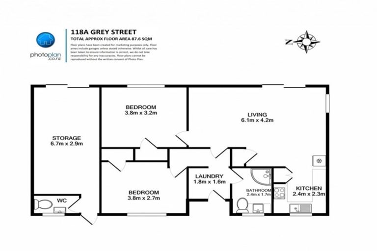 Photo of property in 118a Grey Street, Cambridge, 3434