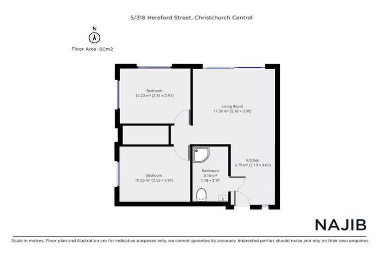 Photo of property in 5/318 Hereford Street, Christchurch Central, Christchurch, 8011