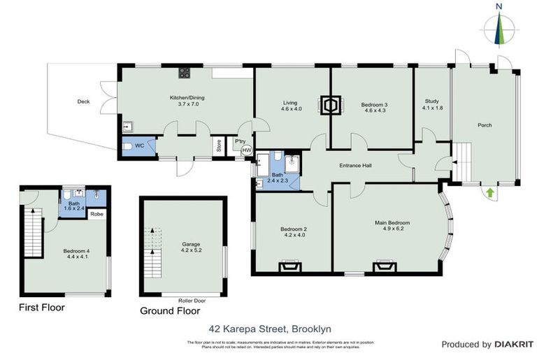 Photo of property in 42 Karepa Street, Brooklyn, Wellington, 6021