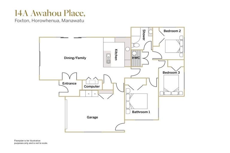 Photo of property in 14a Awahou Place, Foxton, 4814