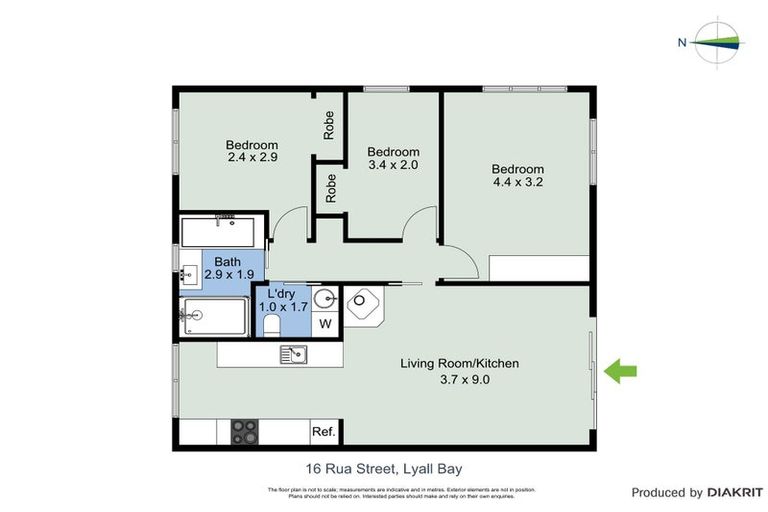 Photo of property in 16 Rua Street, Lyall Bay, Wellington, 6022