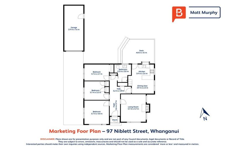 Photo of property in 97 Niblett Street, Whanganui, 4500