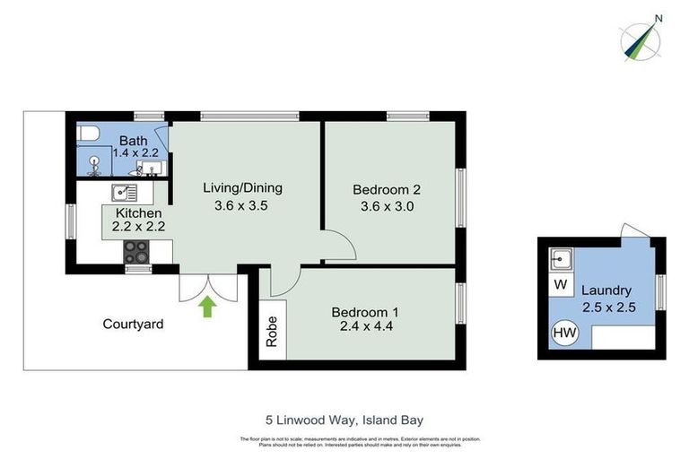 Photo of property in 5 Linwood Way, Island Bay, Wellington, 6023
