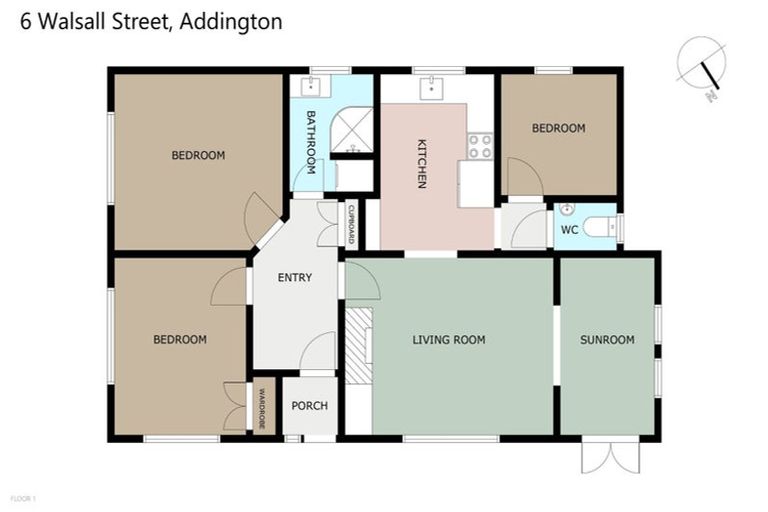 Photo of property in 6 Walsall Street, Addington, Christchurch, 8024