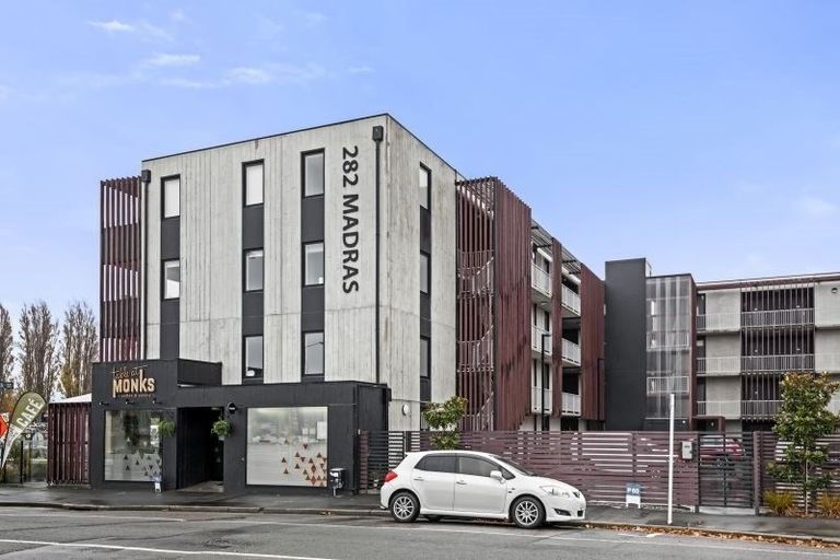 Photo of property in Leicester Executive Apartments, 302/282 Madras Street, Christchurch Central, Christchurch, 8011
