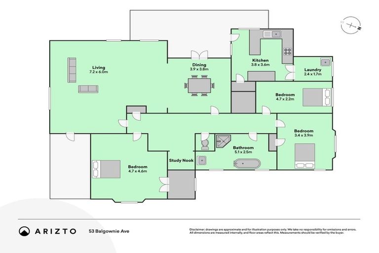 Photo of property in 53 Balgownie Avenue, Gonville, Whanganui, 4501