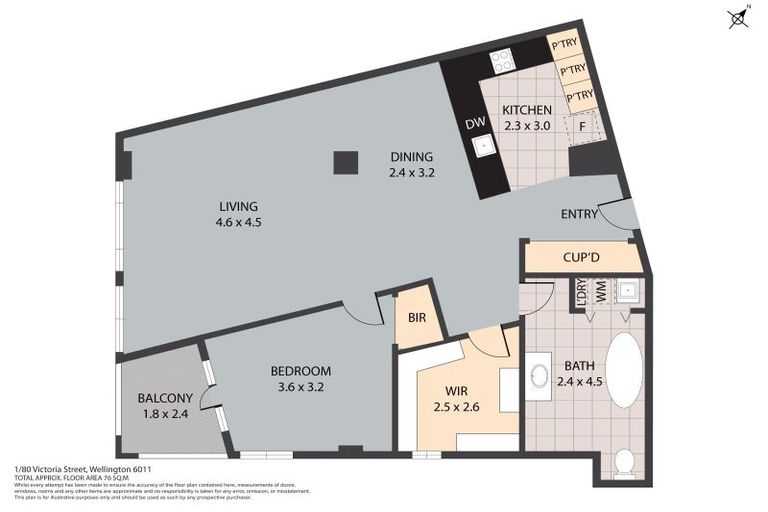 Photo of property in Dominion Apartments, 80u1 Victoria Street, Wellington Central, Wellington, 6011