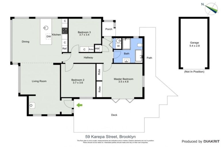 Photo of property in 59 Karepa Street, Brooklyn, Wellington, 6021