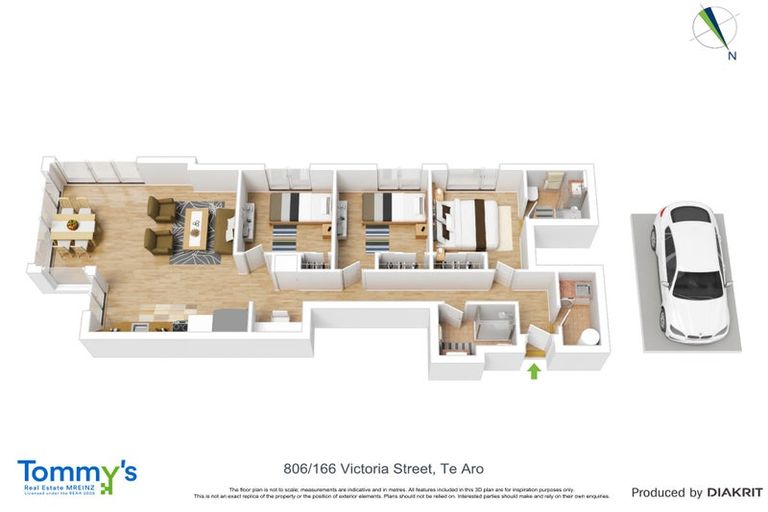 Photo of property in Vsp South, 806/168u Victoria Street, Te Aro, Wellington, 6011