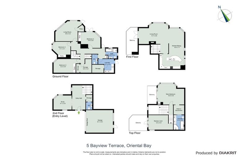 Photo of property in 5 Bayview Terrace, Oriental Bay, Wellington, 6011