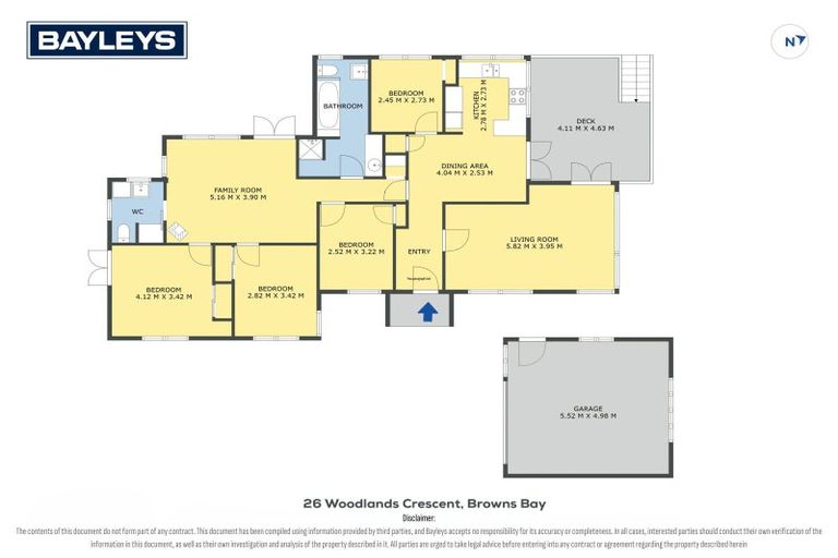 Photo of property in 26 Woodlands Crescent, Browns Bay, Auckland, 0630