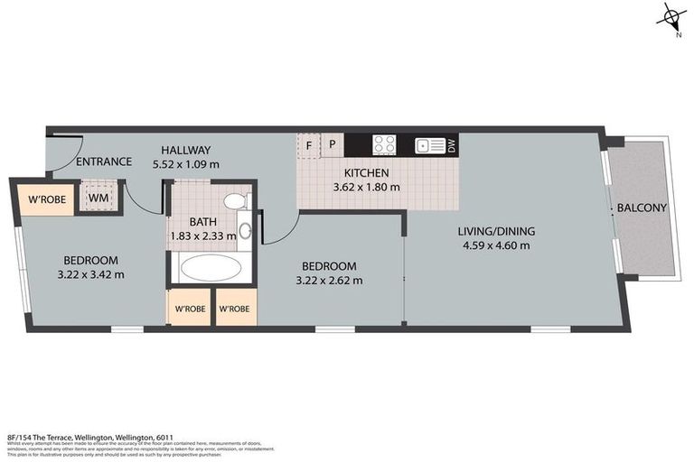 Photo of property in Atrium Towers, 8f/154 The Terrace, Wellington Central, Wellington, 6011