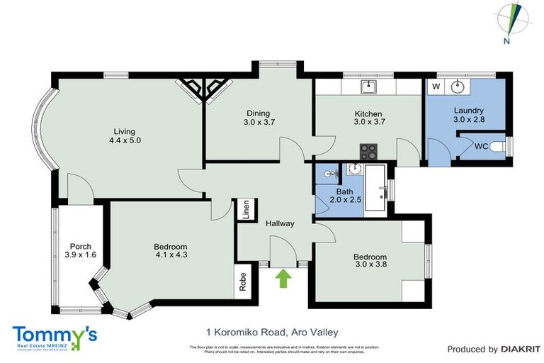 Photo of property in 1 Koromiko Road, Aro Valley, Wellington, 6012