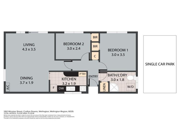 Photo of property in 1/60 Winston Street, Crofton Downs, Wellington, 6035
