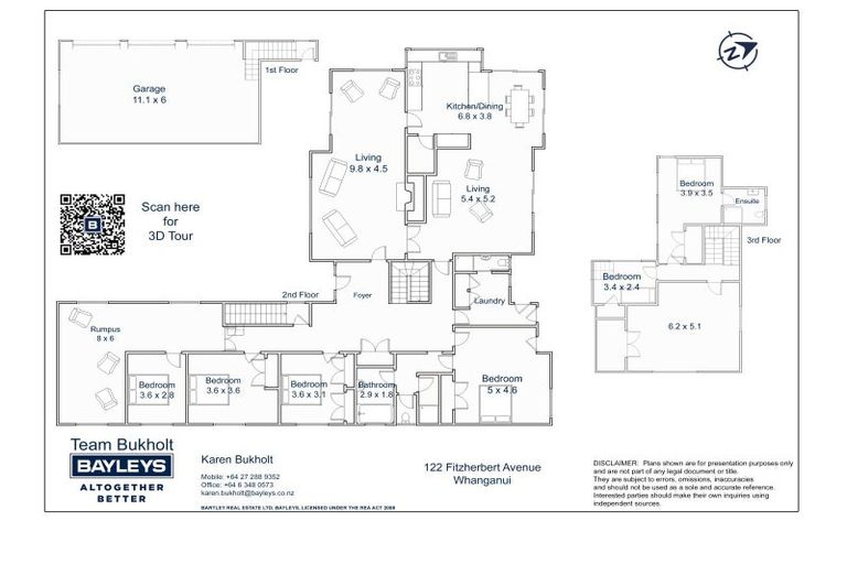 Photo of property in 122 Fitzherbert Avenue, Tawhero, Whanganui, 4501