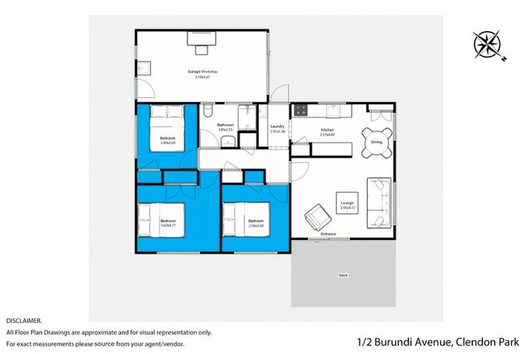 Photo of property in 1/2 Burundi Avenue, Clendon Park, Auckland, 2103
