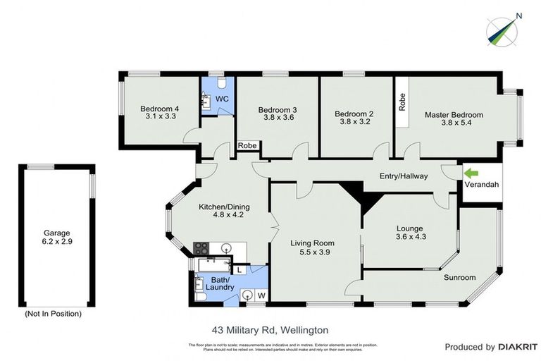 Photo of property in 43 Military Road, Northland, Wellington, 6012