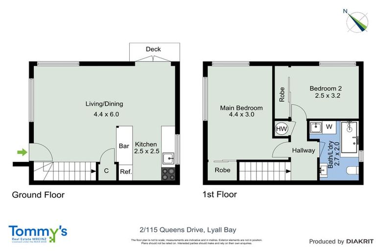 Photo of property in 115f2 Queens Drive, Lyall Bay, Wellington, 6022