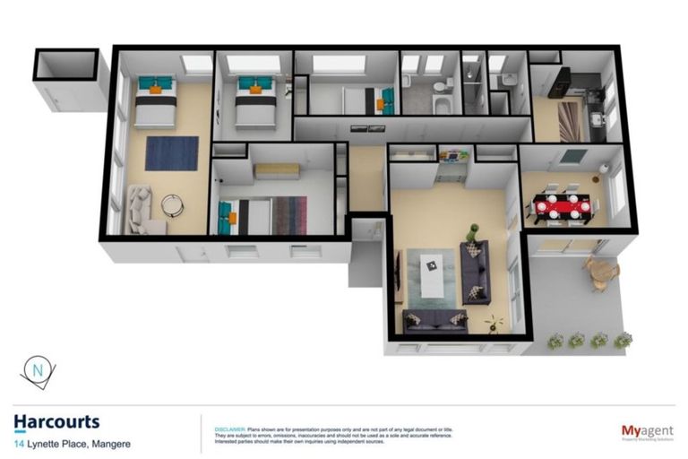 Photo of property in 14 Lynette Place, Mangere, Auckland, 2022