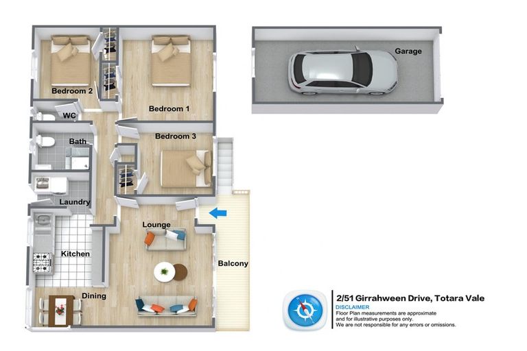 Photo of property in 2/51 Girrahween Drive, Totara Vale, Auckland, 0629