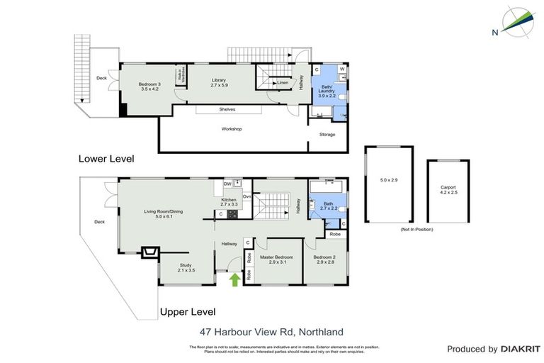 Photo of property in 47 Harbour View Road, Northland, Wellington, 6012