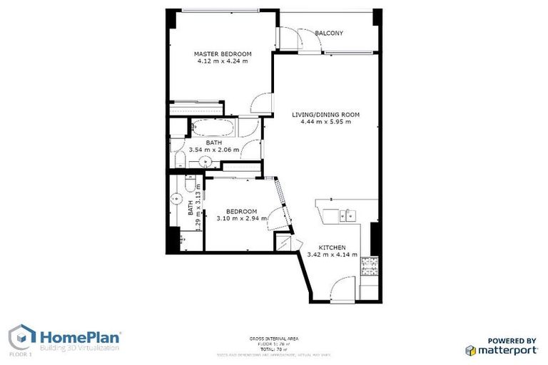 Photo of property in Kate Sheppard Apartments, 6g/42 Molesworth Street, Thorndon, Wellington, 6011