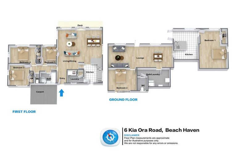 Photo of property in 6 Kia Ora Road, Beach Haven, Auckland, 0626