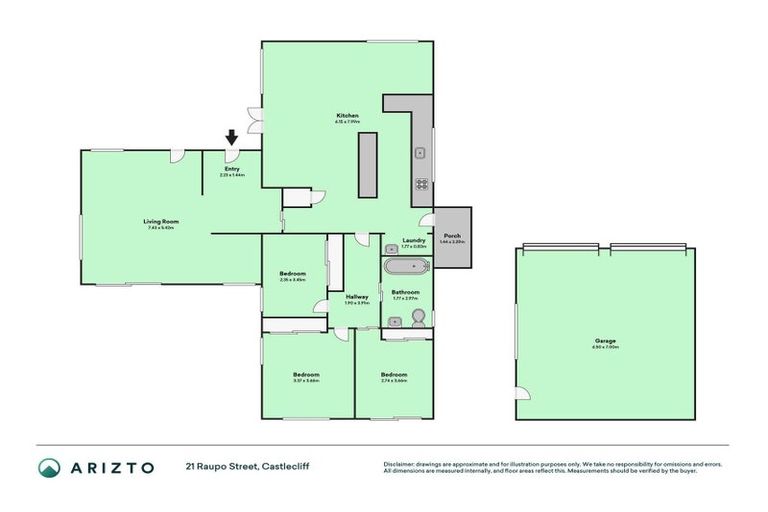 Photo of property in 21 Raupo Street, Castlecliff, Whanganui, 4501