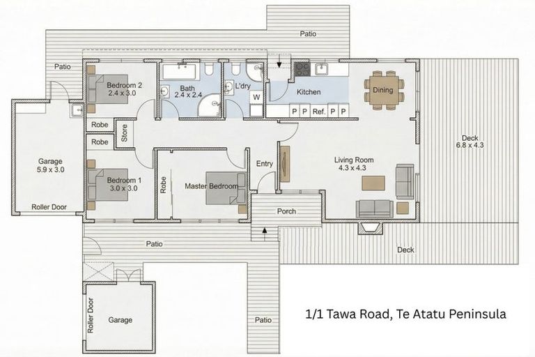 Photo of property in 1/1 Tawa Road, Te Atatu Peninsula, Auckland, 0610