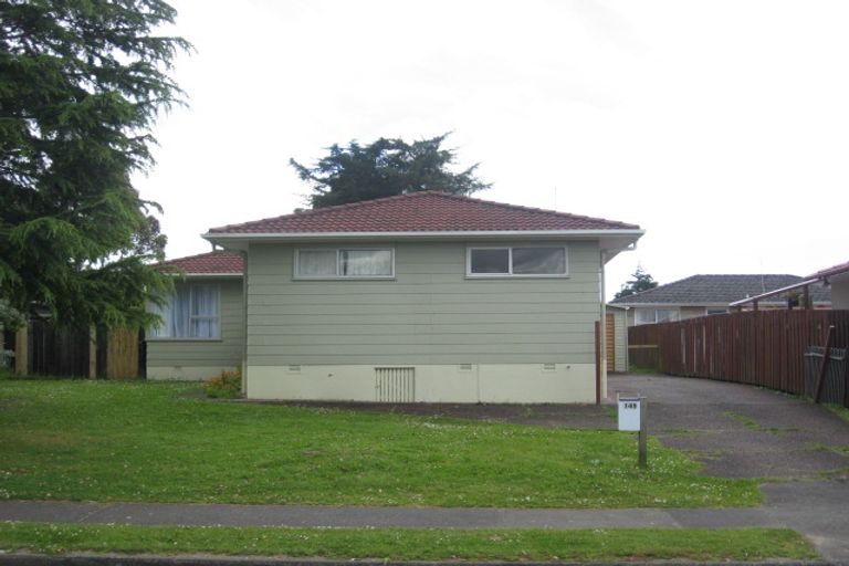 Photo of property in 149 Wordsworth Road, Manurewa, Auckland, 2102