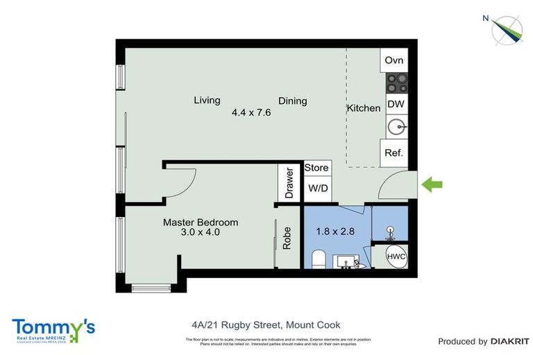 Photo of property in Nouvo Apartments, 4a/21 Rugby Street, Mount Cook, Wellington, 6021