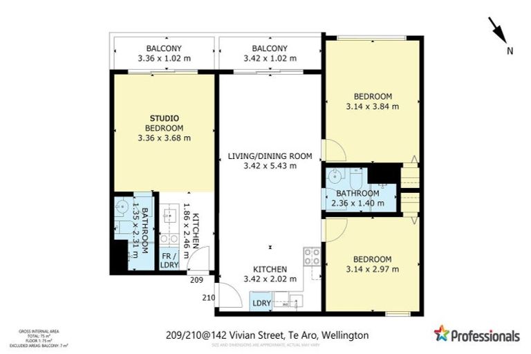 Photo of property in Dual Apartments, 210/142 Vivian Street, Te Aro, Wellington, 6011