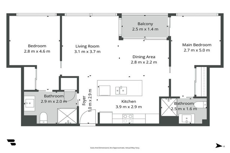 Photo of property in Sentinel Apartments, 505/3 Northcroft Street, Takapuna, Auckland, 0622