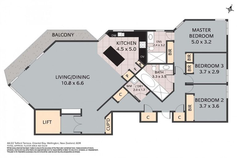 Photo of property in 4a/22 Telford Terrace, Oriental Bay, Wellington, 6011