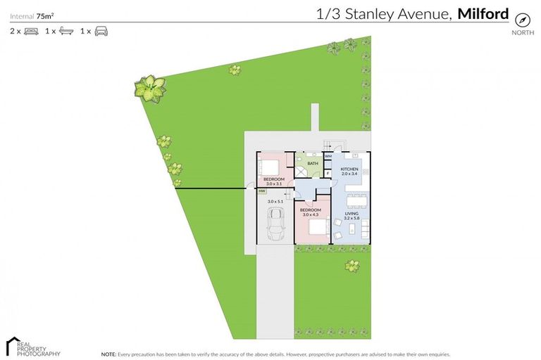 Photo of property in 1/3 Stanley Avenue, Milford, Auckland, 0620
