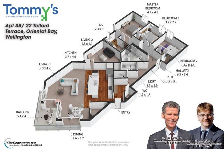 Photo of property in 3b/22 Telford Terrace, Oriental Bay, Wellington, 6011